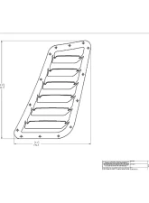 Verus Engineering Raw Aluminum Hood Louver Kit Golf R | GTI MK7 2010-2023                                     - A0140A-BLK - Image 6