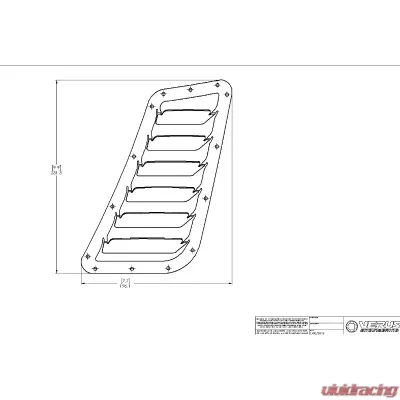 Verus Engineering Raw Aluminum Hood Louver Kit Golf R | GTI MK7 2010-2023 - A0140A-BLK