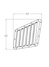 Verus Engineering Black Aluminum Hood Louver Kit Fiesta ST (MK7) 2013-2017                                     - A0155A-BARE - Image 6
