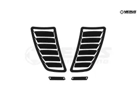 Verus Engineering Black Aluminum Hood Louver Kit Subaru WRX/STI (GR/GV) 2008+
