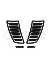 Verus Engineering Black Aluminum Hood Louver Kit Subaru WRX/STI (GR/GV) 2008+                                     - A0212A-BLK - Image 7