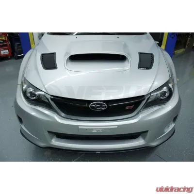 Verus Engineering Black Aluminum Hood Louver Kit Subaru WRX/STI (GR/GV) 2008+ - A0212A-BLK