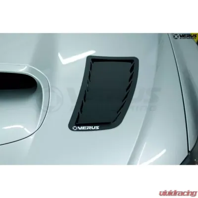 Verus Engineering Black Aluminum Hood Louver Kit Subaru WRX/STI (GR/GV) 2008+ - A0212A-BLK
