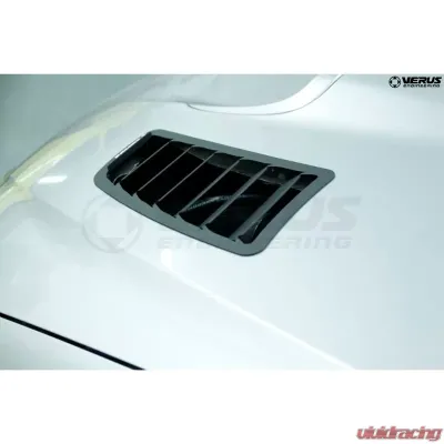 Verus Engineering Black Aluminum Hood Louver Kit Subaru WRX/STI (GR/GV) 2008+ - A0212A-BLK