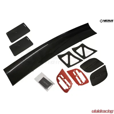 Verus Engineering UCW Rear Wing Kit with Carbon Endplates Subaru STI (GV) 2012 - A0229A-CRB