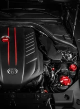 Verus Engineering Anodized Blue Heat Exchanger Cap Toyota Supra (MK5) 2020-2024                                     - A0248A-BLU - Image 5
