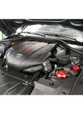 Verus Engineering Anodized Blue Heat Exchanger Cap Toyota Supra (MK5) 2020-2024                                     - A0248A-BLU - Image 6