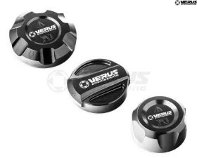 Verus Engineering Anodized Black Engine Bay Fluid Cap Kit Toyota Supra (Mk5) 2020-2024
