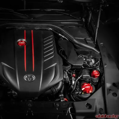 Verus Engineering Anodized Blue Engine Bay Fluid Cap Kit Toyota Supra (Mk5) 2020-2024 - A0254A-BLU