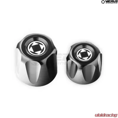Verus Engineering Anodized Black AC Cap Kit Toyota Supra (MK5) 2020-2024 - A0255A-BLK