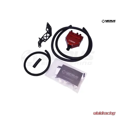 Verus Engineering Anodized Red Air Oil Separator (AOS) Subaru STI (GR/GV) 2008+ - A0259A-RED