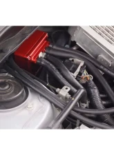 Verus Engineering Anodized Red Air Oil Separator (AOS) Subaru STI (GR/GV) 2008+                                     - A0259A-RED - Image 6