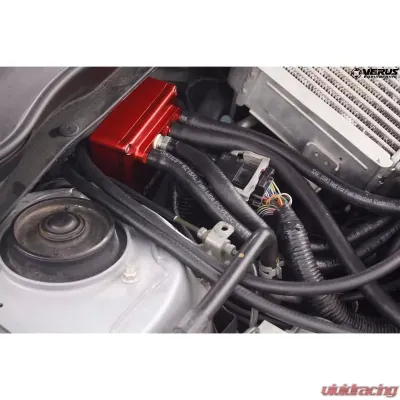 Verus Engineering Anodized Red Air Oil Separator (AOS) Subaru STI (GR/GV) 2008+ - A0259A-RED