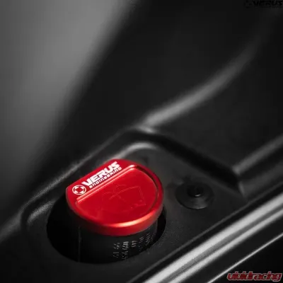 Verus Engineering Anodized Red Windshield Washer Fluid Reservoir Cap Toyota Supra (MK5) 2020-2024 - A0260A-RED