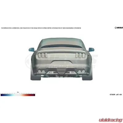 Verus Engineering Rear Diffuser Strake Kit Ford Mustang (S550) GT350 2015 - A0274A