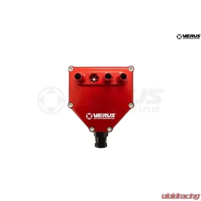 Verus Engineering Anodized Red Air Oil Separator (AOS) Subaru STI (VA) 2014-2021 - A0323A-RED