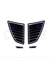 Verus Engineering Raw Aluminum Hood Louver Kit Hyundai Veloster 2011+                                     - A0387A-BLK - Image 8