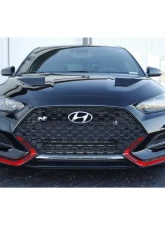 Verus Engineering Raw Aluminum Hood Louver Kit Hyundai Veloster 2011+                                     - A0387A-BLK - Image 4