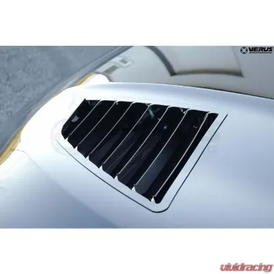 Verus Engineering Raw Aluminum Hood Louver Kit Hyundai Veloster 2011+ - A0387A-BLK