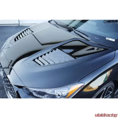 Verus Engineering Raw Aluminum Hood Louver Kit Hyundai Veloster 2011+ - A0387A-BLK
