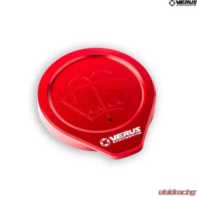 Verus Engineering Anodized Red Windshield Washer Fluid Reservoir Cap Subaru Legacy/Outback/Impreza/Crosstrek/Ascent/Forester/FRS/BRZ/GT86/GR86 2012+ - A0396A-RED