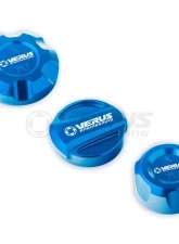Verus Engineering Anodized Blue Engine Bay Fluid Cap Kit BMW Z4/340i/330i 2019+                                     - A0402A-BLU - Image 6
