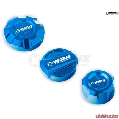 Verus Engineering Anodized Blue Engine Bay Fluid Cap Kit BMW Z4/340i/330i 2019+ - A0402A-BLU