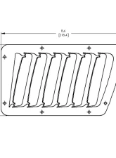 Verus Small Louvers Only Bare Aluminum Hood Louver Kit Subaru BRZ | Scion FRS | Toyota GT86                                     - A0055A-BARE - Image 2