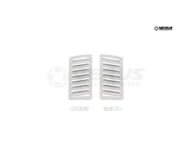 Verus Large Louvers Only Bare Aluminum Hood Louver Kit Subaru BRZ | Scion FRS | Toyota GT86