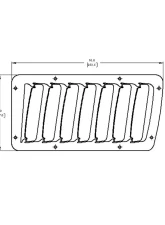 Verus Large Louvers Only Bare Aluminum Hood Louver Kit Subaru BRZ | Scion FRS | Toyota GT86                                     - A0056A-BARE - Image 2