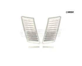 Verus Bare Aluminum Hood Louver Kit Ford Mustang S550