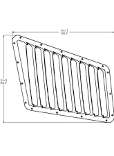 Verus Raw Aluminum Hood Louver Kit Mazda Miata MX5 ND                                     - A0080A-BARE - Image 3