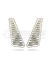 Verus Raw Aluminum Hood Louver Kit Nissan 350Z Z33                                     - A0094A-BARE - Image 3