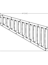 Verus Raw Aluminum Hood Louver Kit Nissan 350Z Z33                                     - A0094A-BARE - Image 2