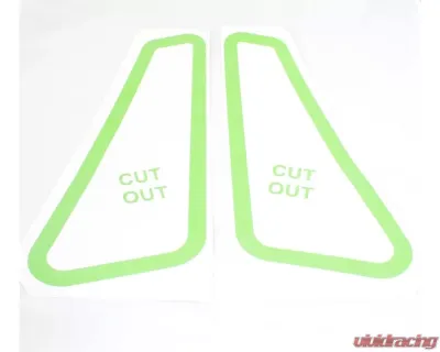 Verus Raw Aluminum Hood Louver Kit Nissan 350Z Z33 - A0094A-BARE