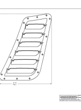 Verus Raw Aluminum Hood Louver Kit Volkswagen Golf R | GTI                                     - A0140A-BARE - Image 2
