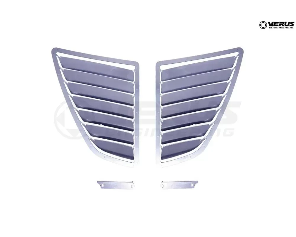 Verus Bare Aluminum Hood Louver Kit Hyundai Veloster - A0387A-BARE