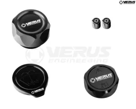 Verus Anodized Black FHS Oil Cap Engine Bay Cap Kit Ford Bronco