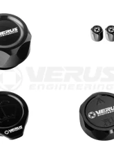 Verus Anodized Black FHS Oil Cap Engine Bay Cap Kit Ford Bronco                                     - A0487A-BLK-FHS - Image 4