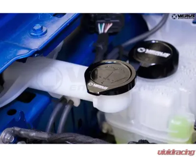 Verus Anodized Black FHS Oil Cap Engine Bay Cap Kit Ford Bronco - A0487A-BLK-FHS