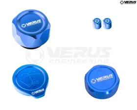 Verus Anodized Black FHS Oil Cap Engine Bay Cap Kit Ford Bronco