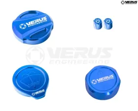 Verus Anodized Black RLS Oil Cap Engine Bay Cap Kit Ford Bronco