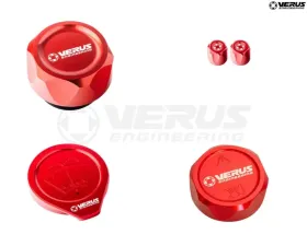Verus Anodized Black FHS Oil Cap Engine Bay Cap Kit Ford Bronco