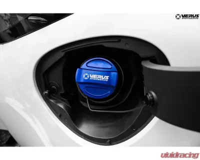Verus Engineering Gas Cap Cover Anodized Black Toyota GR86 - A0492A-BLU
