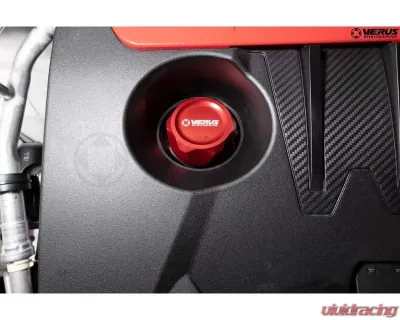 Verus Engineering FHS Oil Cap Anodized Red Toyota GR Corolla - A0544A-RED