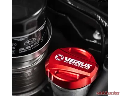 Verus Engineering RLA Oil Cap Anodized Red Toyota GR Corolla - A0545A-RED