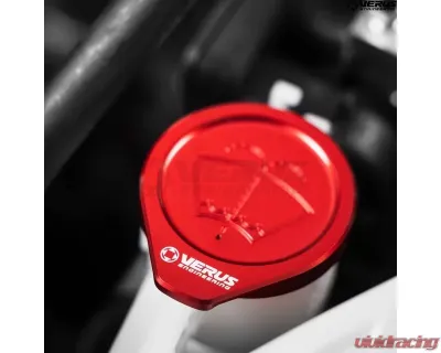 Verus Engineering Washer Fluid Cap Anodized Red Toyota GR Corolla - A0550A-RED