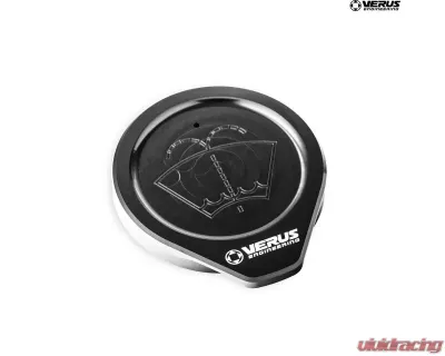 Verus Engineering Windshield Washer Cap Anodized Black Subaru WRX/STI VA - A0587A-BLK