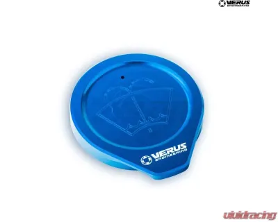 Verus Engineering Windshield Washer Cap Anodized Black Subaru WRX/STI VA - A0587A-BLU