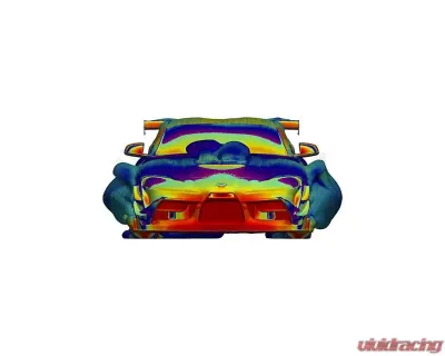 Verus Engineering High Downforce Front Splitter Endplates Toyota Supra A90 2020-2024 - A0502A